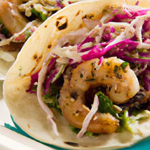 Savor Grilled Shrimp Tacos with Zesty Cabbage Slaw Delight