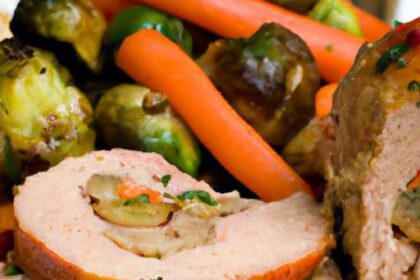 Savory Turkey Meatloaf Paired with Perfect Roasted Veggies