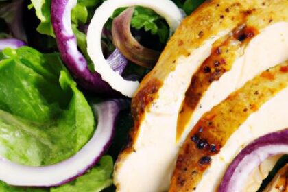 Flavorful Grilled Chicken Salad with Homemade Sweet Onion Dressing