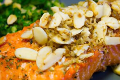 Almond-Crusted Salmon with Garlic: A Nutty, Flavorful Delight