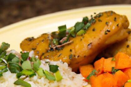 Crispy Chicken Tenders Paired with Roasted Carrots & Rice