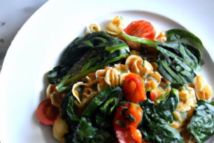 Effortless One-Pot Pasta: Spinach & Tomato Delight Recipe
