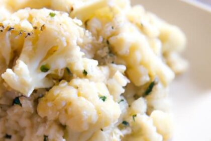 Flavor-Packed Low-Carb Garlic Parmesan Cauliflower Rice Delight