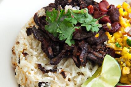 Savor the Flavor: Taco Meat with Black Beans, Rice & Avocado