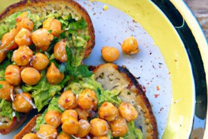Creamy Vegan Avocado Toast with Zesty Chickpea Spread