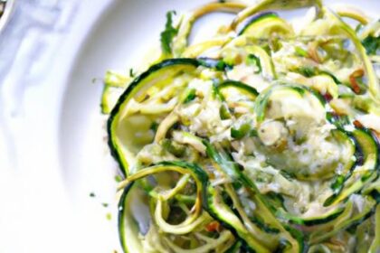Fresh & Flavorful: Vegan Pesto Zucchini Noodles Recipe