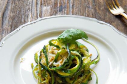 Twist on Tradition: Zucchini Noodles with Fresh Pesto Flair