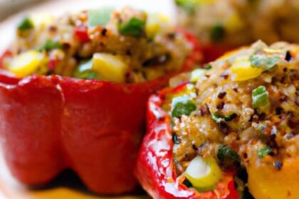 Colorful Veggie Stuffed Peppers with Protein-Packed Quinoa