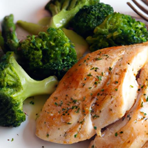 Zesty Lemon Herb Roasted Chicken with Vibrant Broccoli