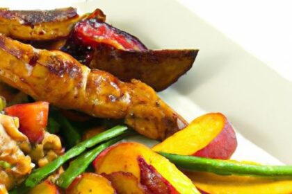 Savor Summer: Grilled Chicken with Zesty Peach Salsa Delight