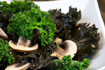 Wholesome Vegan Delight: Mushroom & Kale Salad Recipe