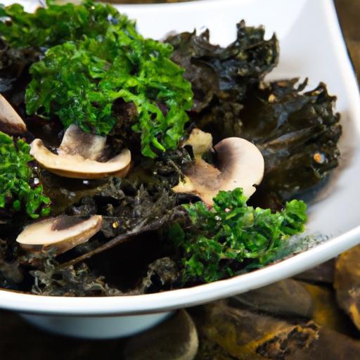Wholesome Vegan Delight: Mushroom & Kale Salad Recipe