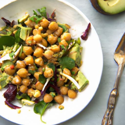 Wholesome Creamy Chickpea Avocado Salad Delight: A Nutritious Twist