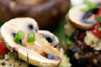 Hearty Stuffed Portobello Mushrooms with Quinoa Delight