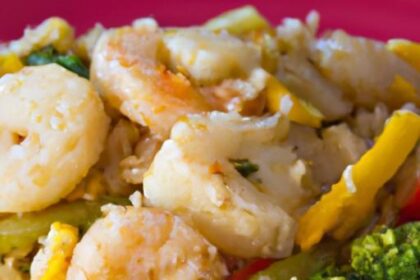 Flavor-Packed Cauliflower Fried Rice with Succulent Shrimp