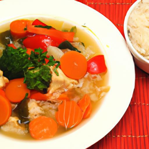 Hearty Chicken and Rice Soup with Fresh Veggie Goodness