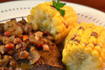 Savor BBQ Beef with Corn and Creamy Mashed Potatoes Delight