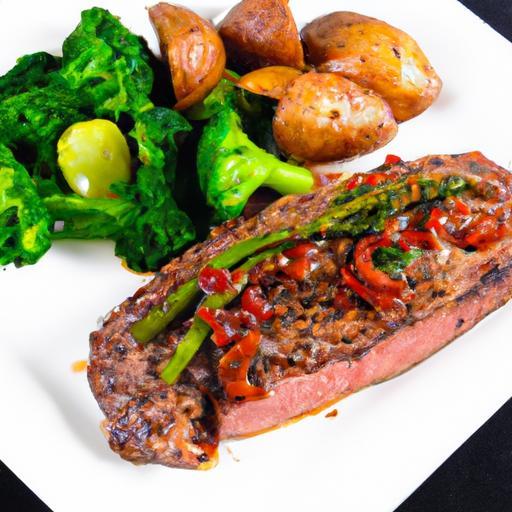 Savor the Perfect Grilled Steak with Baked Potato & Greens