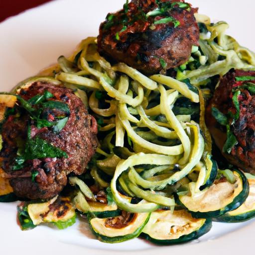 Wholesome Beef & Spinach Meatballs with Zucchini Noodles