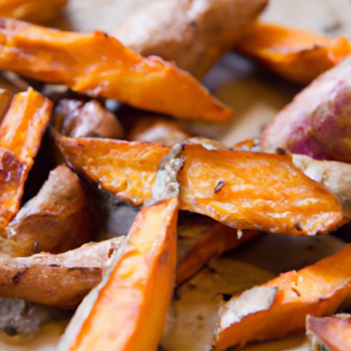 Crispy Roasted Sweet Potato Wedges with a Sea Salt Twist