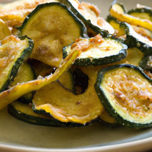 Crispy Zucchini Chips with Garlic and Parmesan Delight