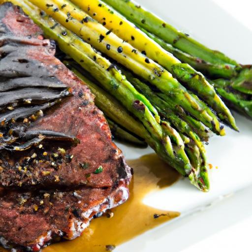 Savor the Perfect Grilled Steak with Sweet Fries & Asparagus