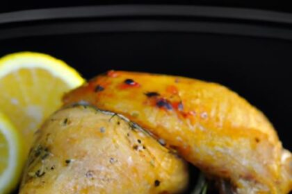 Zesty Baked Chicken Thighs with Lemon & Rosemary Flair