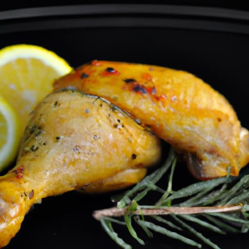 Zesty Baked Chicken Thighs with Lemon & Rosemary Flair