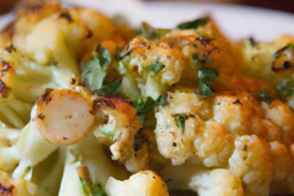 Savor Cauliflower Steaks with Zesty Garlic Herb Sauce