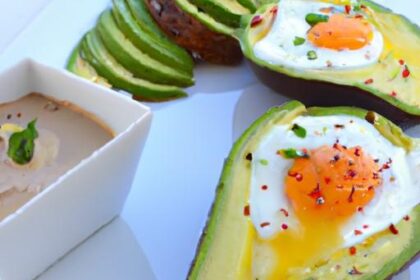 Breakfast Boost: Deliciously Baked Avocados with Egg Delight