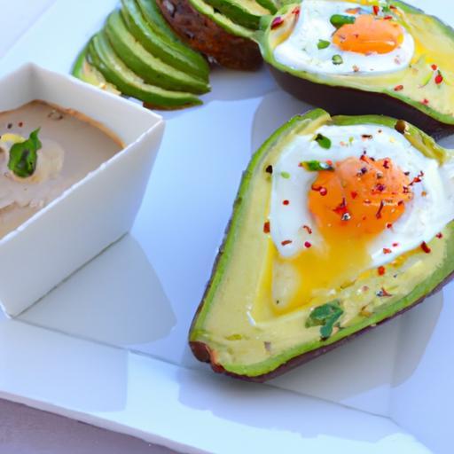 Breakfast Boost: Deliciously Baked Avocados with Egg Delight