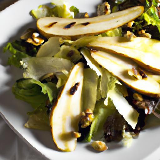 Crisp Vegan Apple & Pear Salad with Crunchy Walnuts Delight