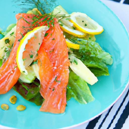 Bright & Zesty: Salmon Salad with Fresh Lemon and Dill Flair