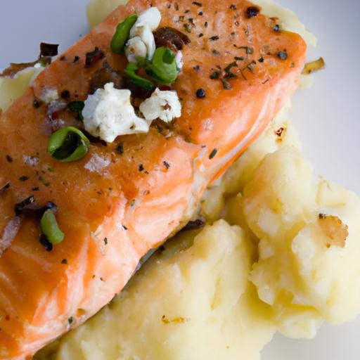 Savor the Flavor: Baked Salmon with Garlic Mashed Potatoes