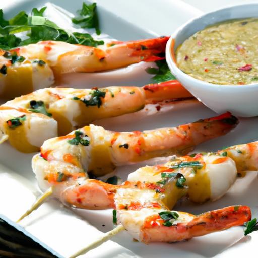 Zesty Grilled Shrimp Skewers with Fresh Lemon Twist