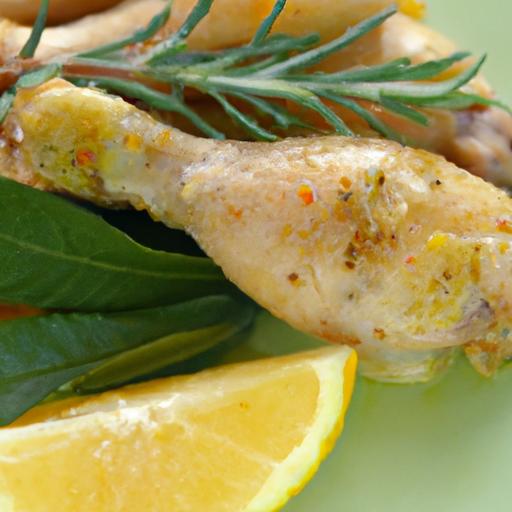 Zesty Baked Chicken Thighs with Lemon & Rosemary Flair