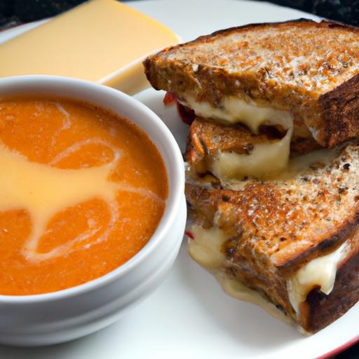 The ‍Perfect Pair: ‍Grilled Cheese & Tomato Soup Delight
