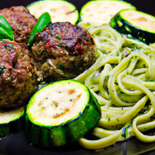 Wholesome Beef & Spinach Meatballs with Zucchini Noodles