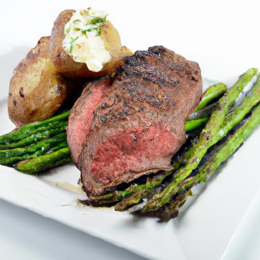 Savor the Perfect Grilled ‌Steak with Baked ⁤Potatoes & Greens