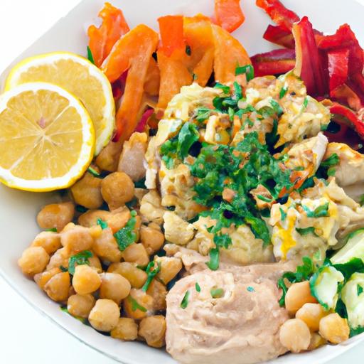 Flavor-Packed Chicken Shawarma Bowls with Fresh Hummus Trio