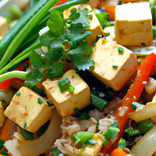 wholesome Tofu Stir Fry: Veggies and rice Made Easy