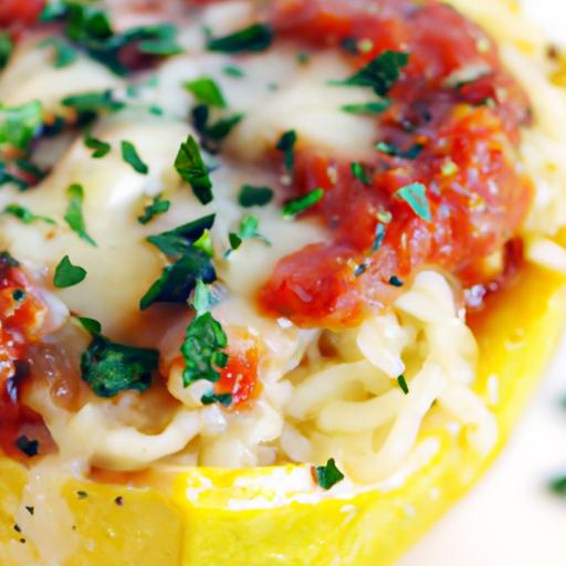 Twist on Tradition: Spaghetti Squash with Marinara Sauce