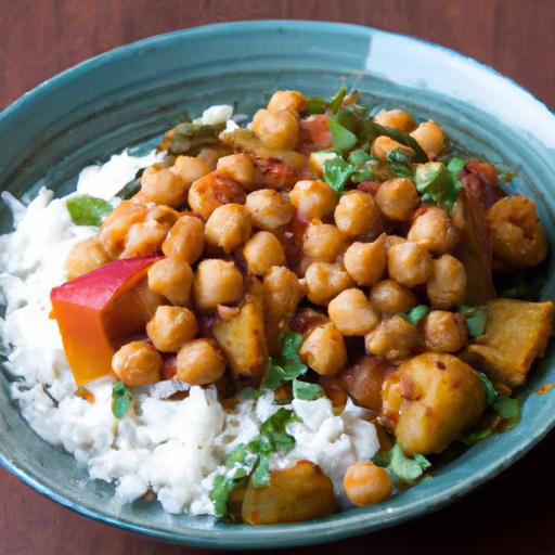 Hearty Sweet potato & Chickpea Curry with Fluffy Rice