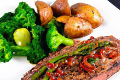 Savor the Perfect Grilled Steak with Baked Potato & Greens