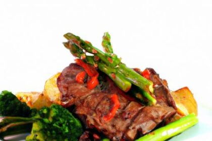 Savor the Perfect Grilled Steak with Baked Potatoes & Greens