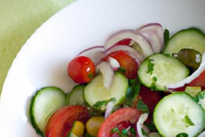 Fresh Flavors: Tomato and Cucumber Salad with Olive Oil