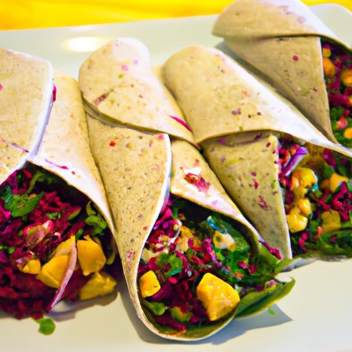 Vibrant Vegan Rainbow Wraps: Nutritious & Delicious Bites