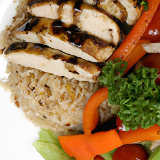 Savor Grilled Chicken Shawarma Paired with Flavorful Rice Pilaf