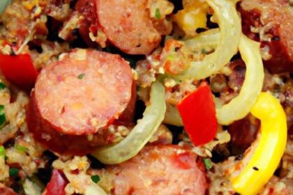Savor the Flavor: Sausage & Pepper Quinoa Skillet Delight