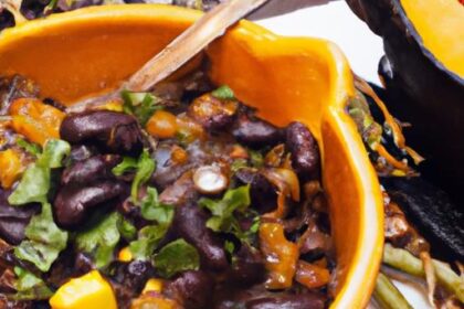 Hearty Roasted Butternut Squash & Black Bean Chili Delight